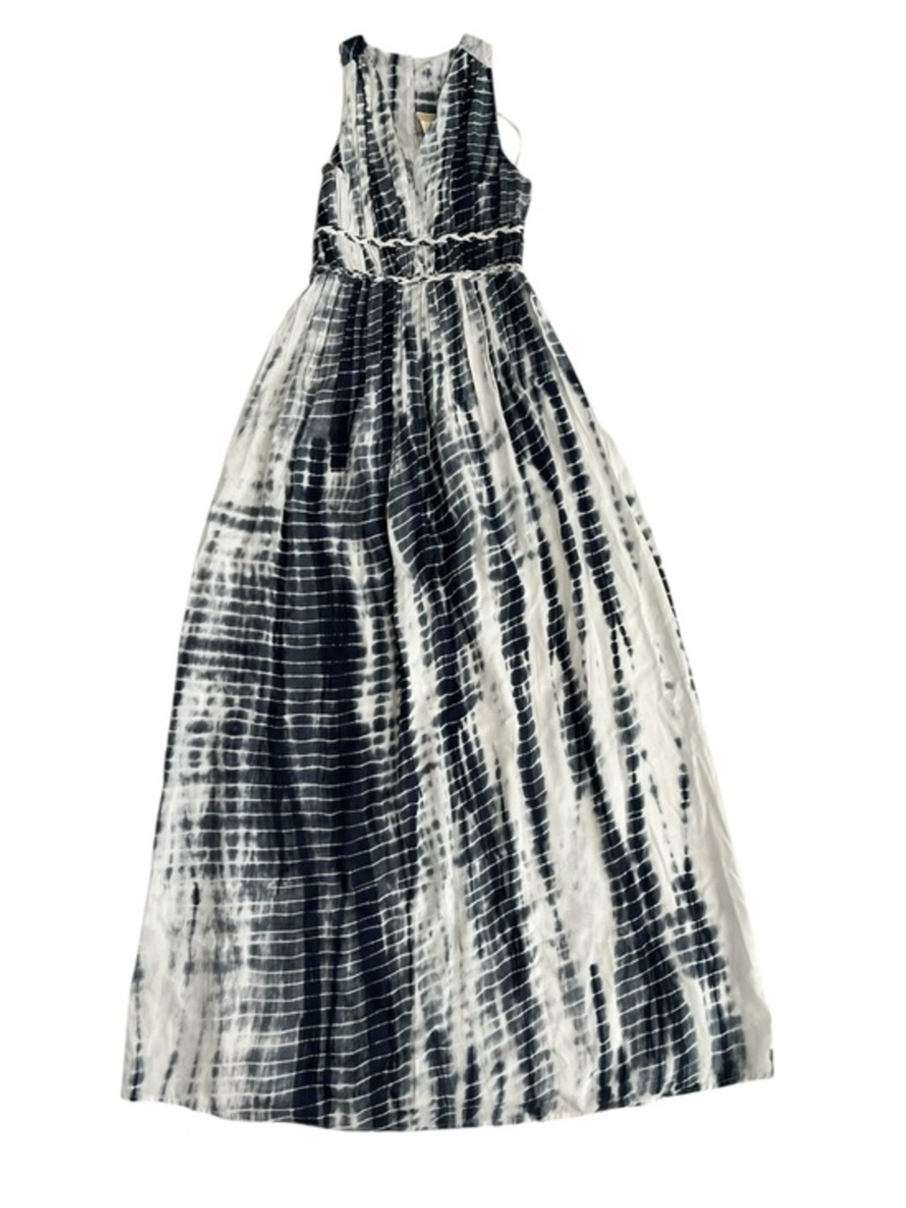 NWT Japna Black and White Tie-Dye Maxi Dress
